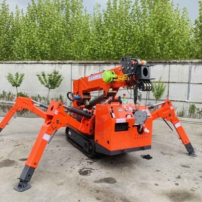 3 ton 5 ton 8 ton dubbele Power Spider-rupskraan met vliegjib