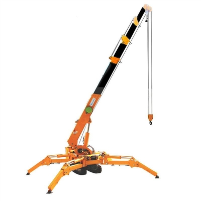 Yanmardieselmotor Elektrisch Mini Spider Crane 3 Ton Load Capacity