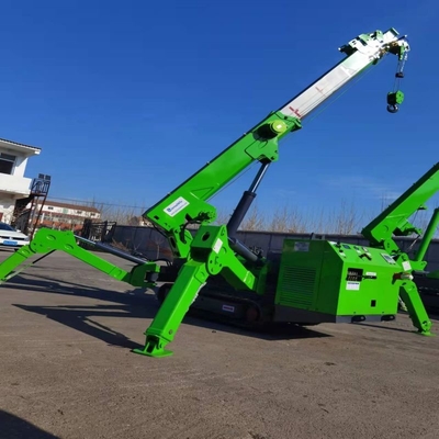van de de motorspin van 5ton EPA het Kruippakje Crane With Hydraulic Telescopic Outrigger