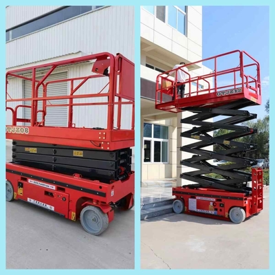 OEM ODM Lucht van de de Rode Kleurenschaar van de Platformlift Heftoestel 12m