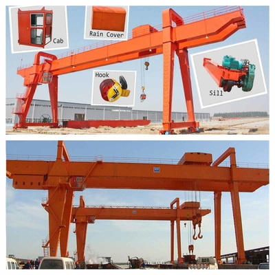 40t het dubbele Heftoestel Met rubberbanden van de de Havencontainer van de Straalbrug Marmeren