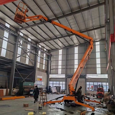 10m 14m elektrisch hefplatform articulerend manlift getraceerd Cherry Picker Spider Boom hefplatform