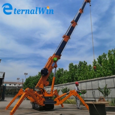 1 ton 3 ton 5 ton spin kraan mini kruiper mobiele kraan mini kruiper kraan met telescopische boom