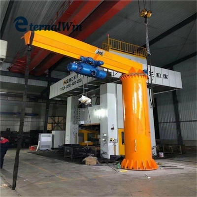 Op maat gemaakte elektrische pilaar gemonteerde Jib Crane 360 graden rotatie met elektrische keten hefboom