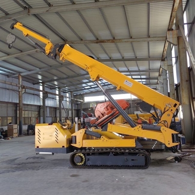 Dieselmotor 8 Ton 5 Ton Spider Crane 17.8m Mobiele Gevolgde Spinkraan