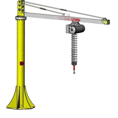 de Mobiele Vloer van 2t 5t - opgezette Jib Wall Traveling Workshop Column-Kraan