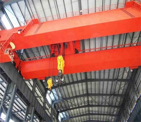 Elektrisch van de Brugkraan links van de Hijstoestel Dubbel Balk Type 3 Ton To 20 Ton Overhead Crane