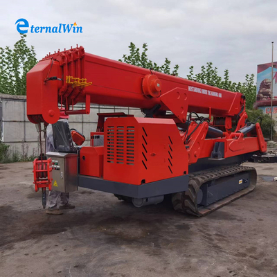 Heavy Duty Mobile Spider Crawler Crane Outdoor Construction Lifting 12 ton