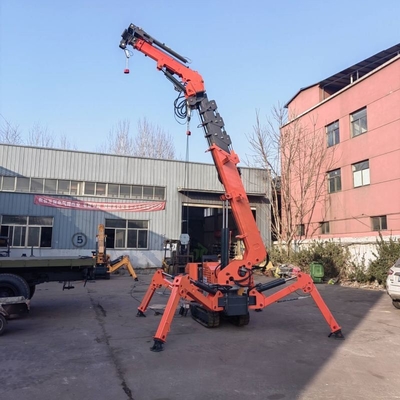 Mini Elektrische en Diesel mobiele hefmachine Crawler Spider Crane 5T 8T Telescopische boom