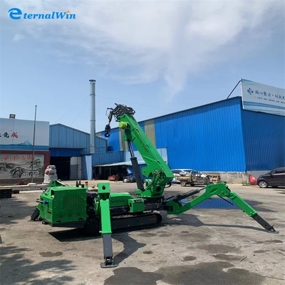 12 ton zware elektrische dieselkracht spinnenkraan met gele / rode / blauwe / zwarte of groene kleur