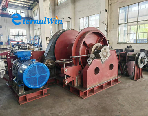 50 ton 500 kn Marine Boat Electric Pulling Winch Voor Scheepswerf Constructie