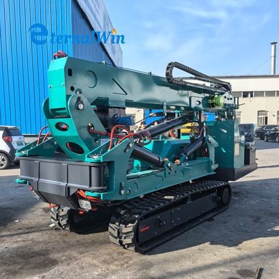 Blauwe spinnekraan kraan Elektrische en diesele energie opties voor de bouw