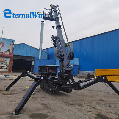 8 ton spinnenkraan met een motor en een maximale hefhoogte van 25 meter
