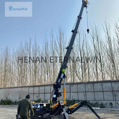 3 ton kleine spinkraan met telescopische boom en dieselkracht