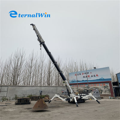 9.6 meter Jib Length Electric Spider Crane met een hefvermogen van 3 ton 5 ton 8 ton 10 ton 12 ton