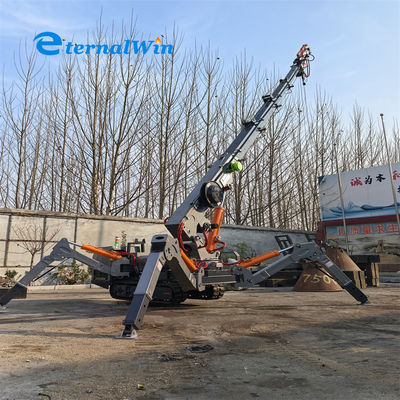 Afstandsbediening Spinrupskraan voor Bouwprojecten 9,6 Meter Gieklengte 15 Meter Maximale Hefhoogte