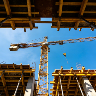 Gemakkelijk te bedienen torenkraan Vaste kliminstallatie Gebouwd voor gebouwconstructie die het tillen en veilig werken garandeert